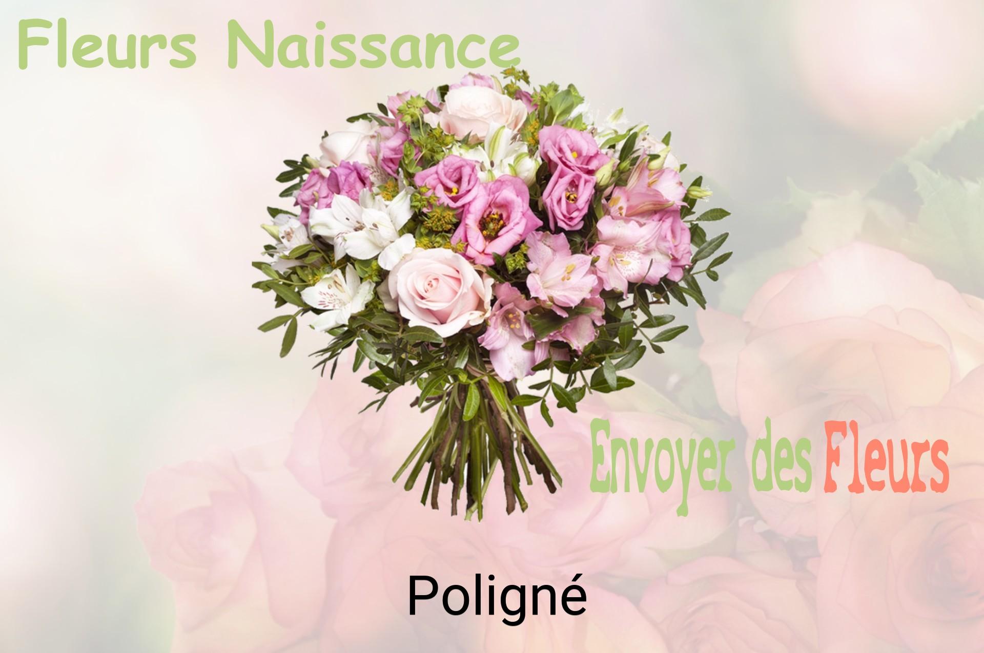 Bouquet de fleurs de naissance livré à Poligné